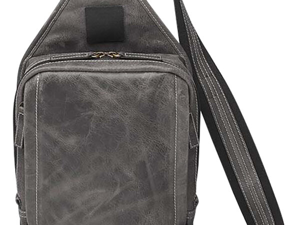 Gun Tote'n Mamas/Kingport GTMCZY108GREY Sling Backpack  Gray Leather Includes Standard Holster