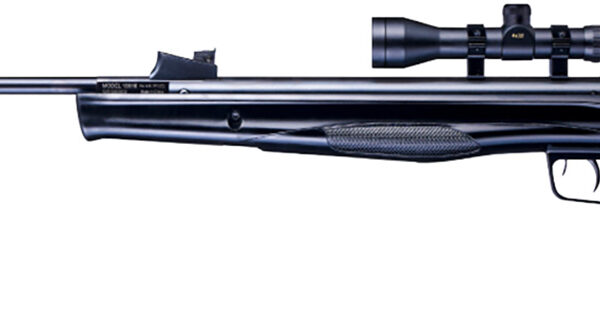 Beeman 10616GP Sportsman Combo Gas Ram 177 Pellet 1rd, Black, Fixed Synthetic Stock, Fiber Optic Sights, 4x32mm Scope