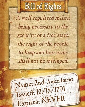 RIVERS EDGE SIGN 12"x17" - "BILL OF RIGHTS"