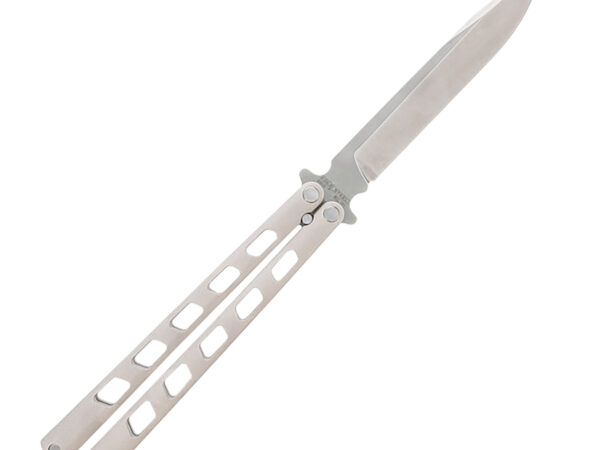 Cold Steel CSFL43ARC Arc Angel Balisong Butterfly 5.45" Folding Clip Point Plain Satin S35VN SS Blade, Aluminum Handle