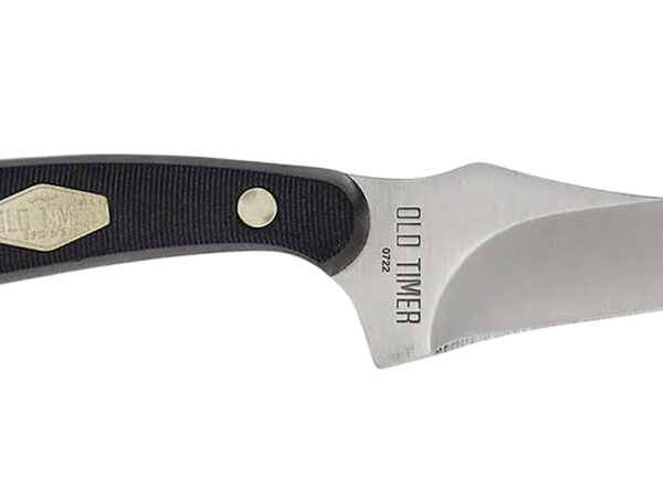 Old Timer 1179216 Sharpfinger  3.30" Fixed Clip Point Plain Stainless Steel Blade/ Delrin Handle