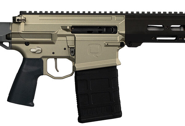 Q LLC BOOMBOX8612INSBR Boombox 8.6 Blackout 20+1 12" Bead Blasted Tapered Threaded Barrel, Black Anodized Picatinny Rail Aluminum Receiver, Adj Folding Stock, Reptilia CQG-NB Grip