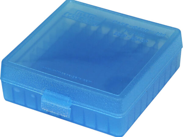 MTM Case-Gard P1002224 Ammo Box Flip-Top 22 LR Blue 100rd
