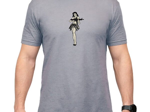 Magpul MAG1117-041  Hula Girl Grey Cotton/Polyester Short Sleeve Medium