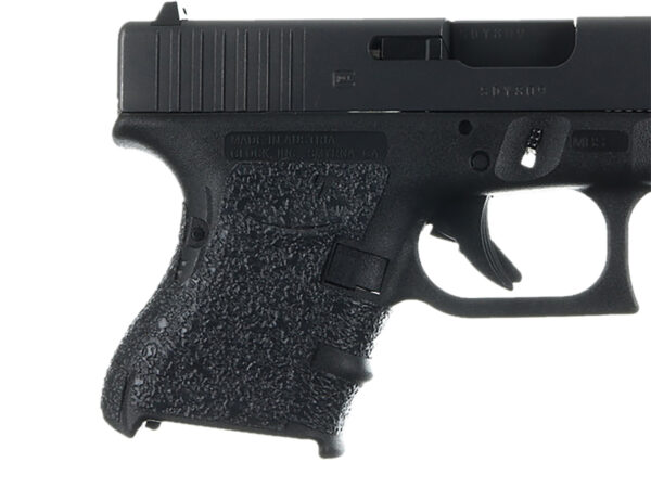 Talon Grips 117R Adhesive Grip Compatible w/Glock 26/27/28/33/39 Gen4 w/Medium Backstrap, Black Textured Rubber