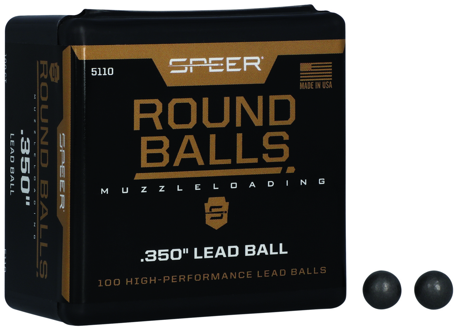 Speer 5110 Lead Balls 36Cal Lead Ball 64gr 100 Per Box/5 Case