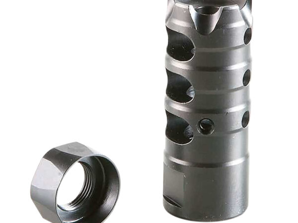 Patriot Ordnance Factory 00308 Triple Port Muzzle Brake Black Nitride 1/2"x28 Threads, 223 Rem 5.56x45mm NATO