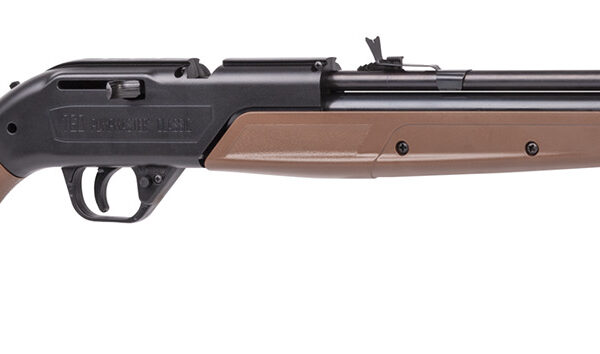 Crosman 760B 760 Pumpmaster Pump Air Rifle 177 18+1 Black Smooth Bore Steel Barrel, Black Receiver, Brown Synthetic Stock, Crossbolt Safety