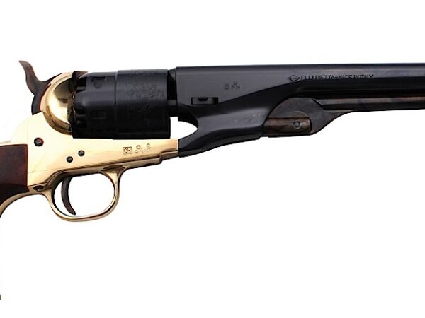 Traditions FR18601 1860 Army Break Open 44 Cal #11 Percussion 8" 6 Shot Brass Frame Blued Barrel & Cylinder Walnut Grip