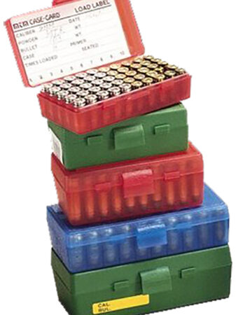 MTM Case-Gard P504510 Ammo Box Flip-Top Multi Caliber Green Polypropylene 50rd