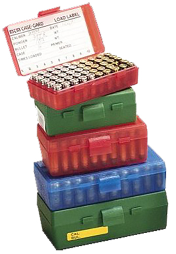 MTM Case-Gard P504510 Ammo Box Flip-Top Multi Caliber Green Polypropylene 50rd