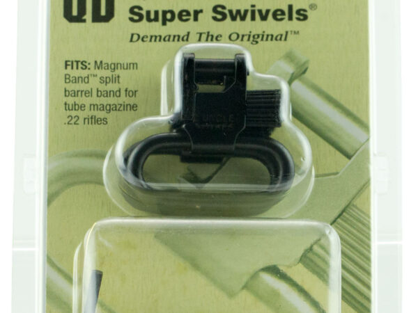 Uncle Mike's 10712 Magnum Band Swivel Set Quick Detach 115 U22 1" Fits .420-.470" Diameter Mag Tubes w/o Dismantling Gun