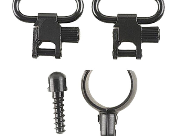 Uncle Mike's 15932 Magnum Band Swivel Set made of Steel with Blued Finish, 1" Loop Size, Quick Detach 115 SG-2 Style for Most 12 Gauge Shotguns