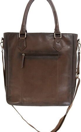 CAMELEON S&W FLAT TOTE CC - PURSE DARK BROWN