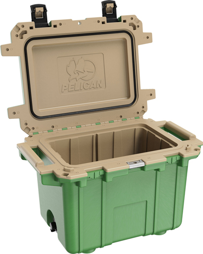 PELICAN COOLERS IM 50 QUART - HUNTER GREEN/TAN - Image 2