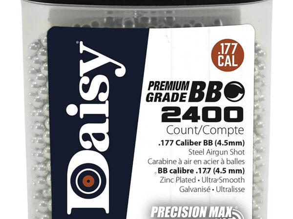 Daisy 980024446 PrecisionMax Premium 177 Zinc-Plated Steel 2400/Bottle