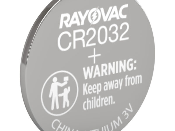 Rayovac KECR20321 CR2032 Lithium Coin Cell Silver 3.0 Volts 225 mAh