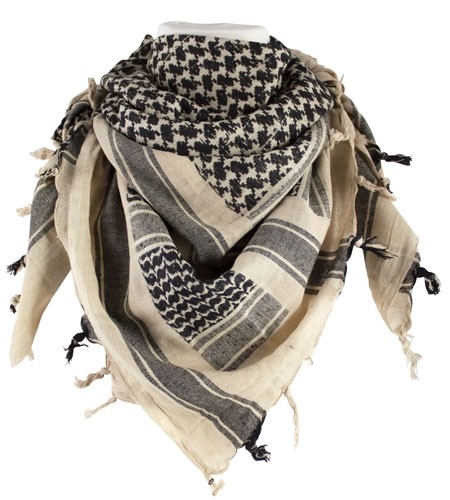 RED ROCK SHEMAGH HEAD WRAP - KHAKI/BLACK - Image 2