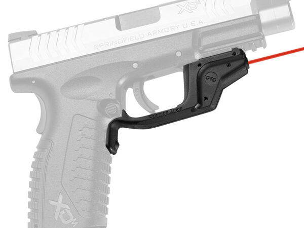 Crimson Trace 0160901 Laserguard  Fits Springfield XD/XD M (Except Tactical/Service XD Gen 1 w/Single Rail Notch), Red Laser Black Polymer