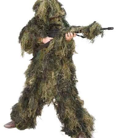 RED ROCK 5 PIECE GHILLIE SUIT - WOODLAND YOUTH LARGE