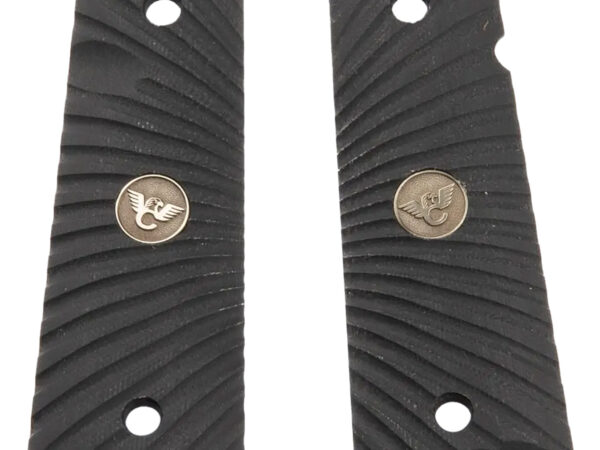 Wilson Combat 351AAFS Grip Panels 1911 Starburst G-10 Black