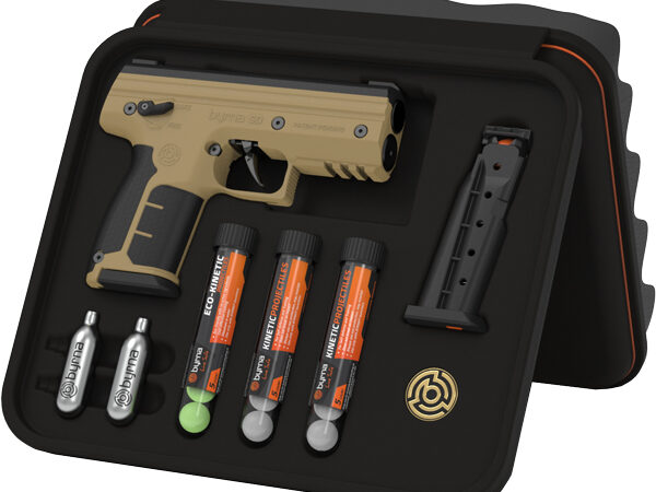 BYRNA SD KINETIC KIT TAN W/ - 2 MAGS & PROJECTILES