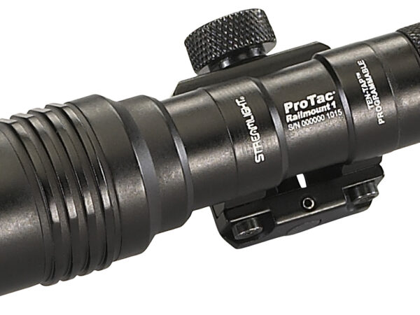 Streamlight 88058 ProTac Rail Mount 1 Black Anodized Aluminum Rifle 40/350 Lumens, White LED Bulb, 219 Meters Beam, Picatinny Rail Mount