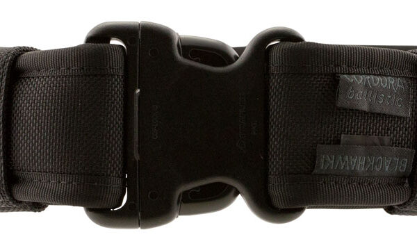 Blackhawk 44B2MDBK Ergonomic Duty Belt Black Cordura 32-36" 2.25" Wide Buckle Closure