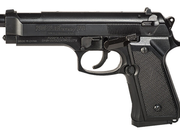 Daisy 0340 Powerline Air Pistol Spring Piston 177 13+1 Black Checkered Polymer Grips