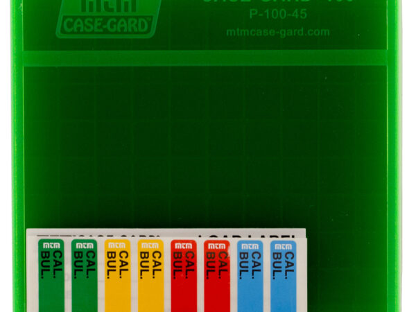 MTM Case-Gard P1004516T Ammo Box Flip-Top 45 ACP/10mm Auto Green Plastic 100rd