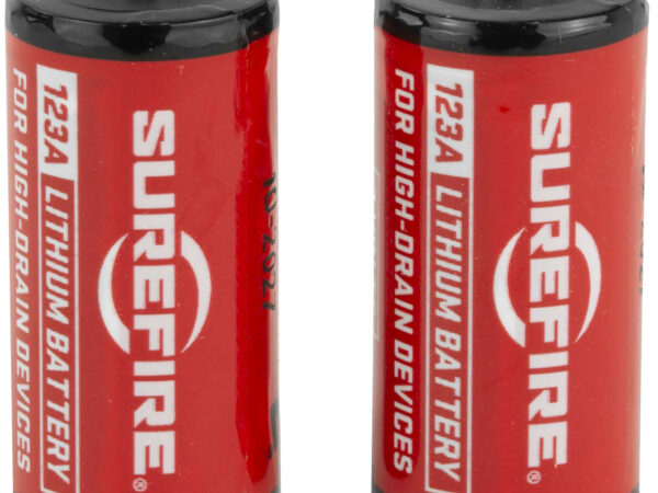 SureFire SF2CB 123A Batteries  Red/Black 3.0 Volts 1,500 mAh (2) Single Pack