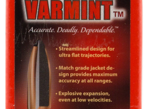 Hornady 2240 Traditional Varmint 22 Cal .224 50 gr Spire Point SX 100 Per Box/ 40 Case