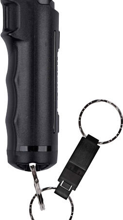 SABRE PEPPER GEL SPRAY W/QUICK - RELEASE WHISTLE FLIP TOP BLACK