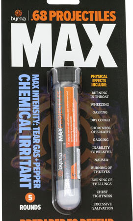 BYRNA MAX PROJECTILES 5 COUNT - TUBE .68 CAL