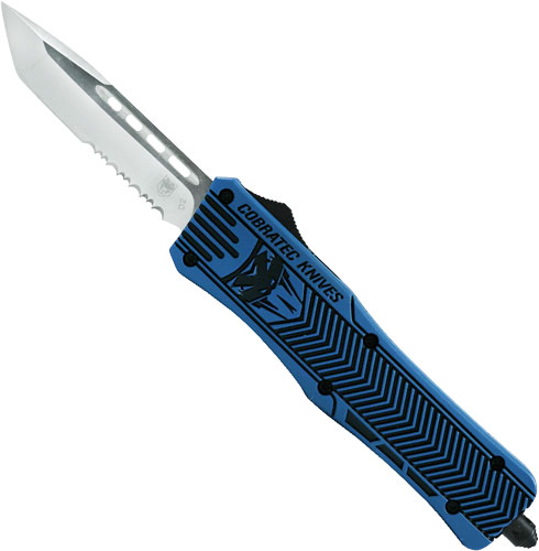 COBRATEC MEDIUM CTK1 OTF - NRA BLUE 3" TANTO SERRATED - Image 2