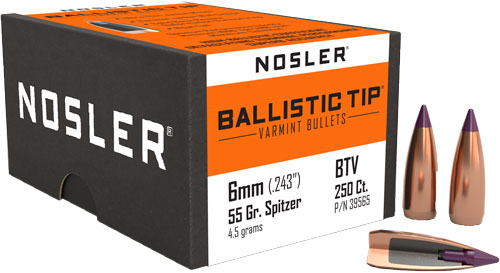 NOSLER BULLETS 6MM .243 - 55GR BALLISTIC TIP 250CT - Image 2