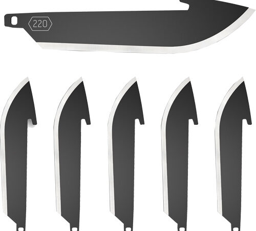 OUTDOOR EDGE 2.2" DROP POINT - BLADE PACK BLACK BLADES 6-PACK