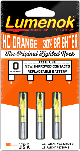 LUMENOK LIGHTED NOCK - SIGNATURE SERIES HD ORANGE 3PK - Image 3