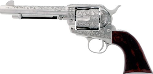 CIMARRON BUFFALO BILL CODY - 45LC 5.5" ENGRAVED NICKEL - Image 2