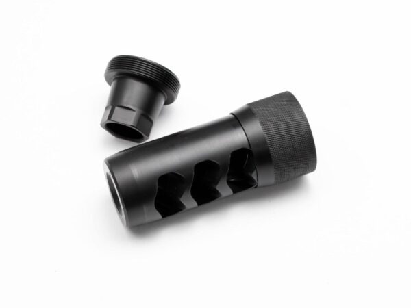 Area 419 Hellfire Self Timing Muzzle Brake 223/6mm Black Nitride 5/8-24