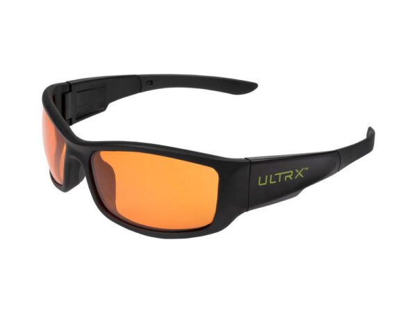 Allen ULTRX Sync Safety Glasses Black with Amber Lenses