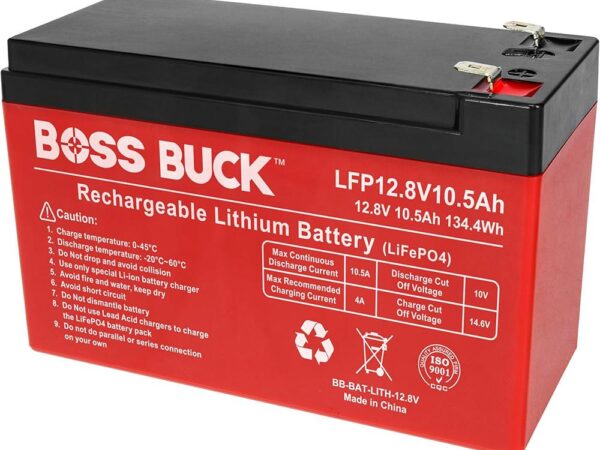 Boss Buck 12V 10.5MAH Lithium Feeder Battery
