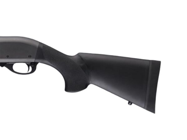 Hogue Shotgun Stock for Remington 870 12 Gauge OverMolded Shotgun Stock - 12" L.O.P. Black