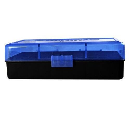 Berry's Mfg 50rd Ammo Box - 454 - 50 A.E. Blue w/Black Bottom