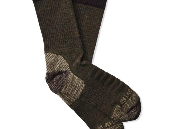 LaCrosse Lightweight Copper Socks Crew Olive L