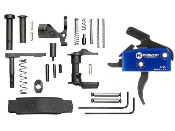 Midwest Industries Drop In Trigger Kit with Lower Parts Ambi Safety Black
