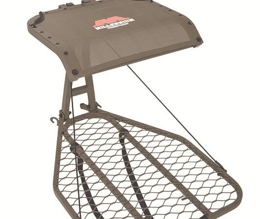 Millennium M50 Steel Leveling Hang-On Tree Stand With Footrest Includes Safe-Link 35' Safety Line
