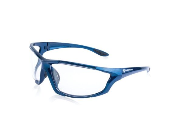 Smith & Wesson Major Full Frame Shooting Glasses Blue with Clear Lens