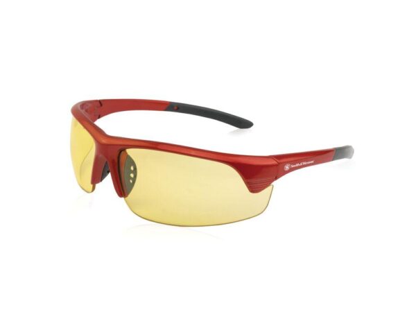 Smith & Wesson Corporal Shooting Glasses Half Frame Red with Amber Lens