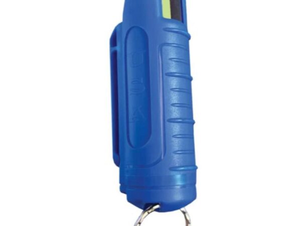 Personal Security Products Blue Heat Pepper Spray Canister with Case and Key Ring 1/2 oz Blue